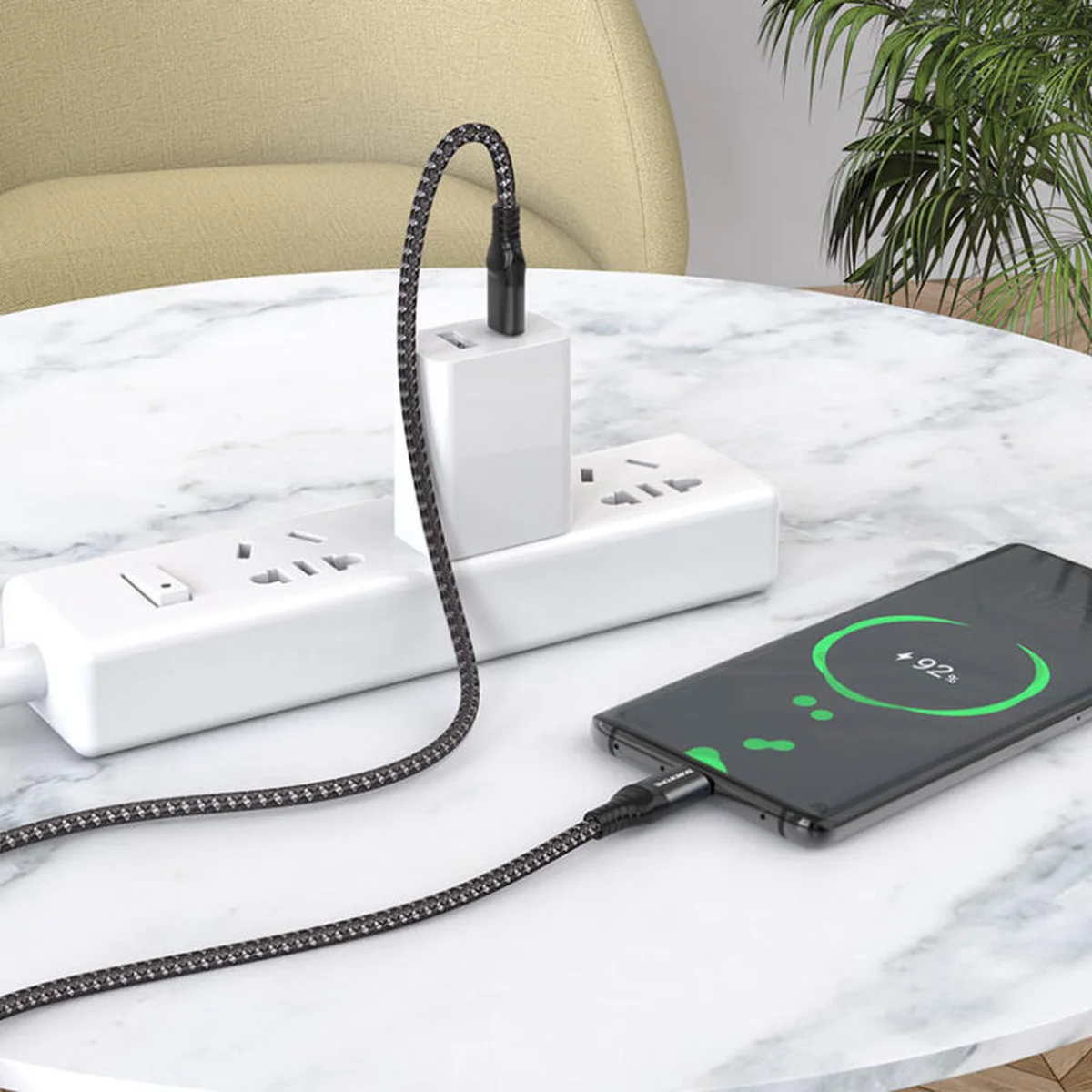 Дата кабель Borofone BX56 60W Type-C to Type-C (1.5m) Black