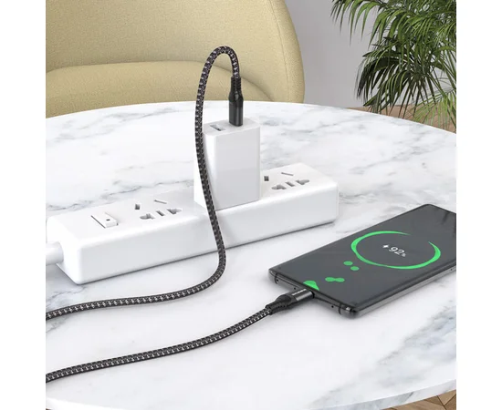 Дата кабель Borofone BX56 60W Type-C to Type-C (1.5m) Black