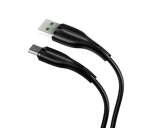 Дата кабель Usams US-SJ375 U38 Micro 4A Fast Charging & Data Cable 1m Черный