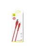Дата кабель Usams US-SJ376 U38 Type-C 5A Fast Charging & Data Cable 1m Красный