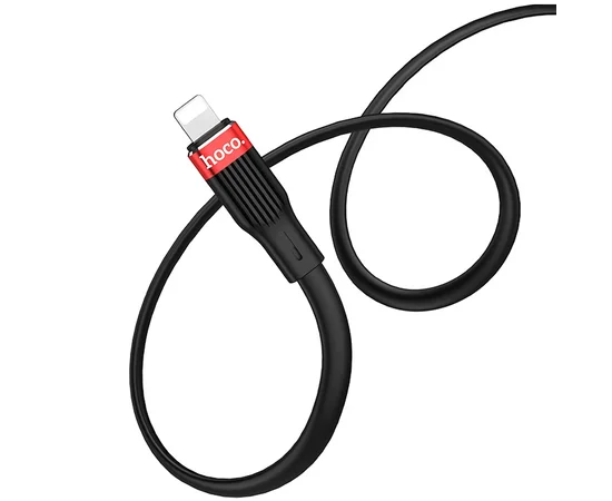 Дата кабель Hoco U72 "Forest Silicone" Lightning (1.2М) Черный