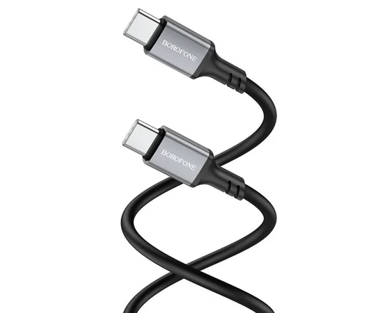 Дата кабель Borofone BX83 Famous PD60W Type-C to Type-C Black