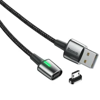 Дата кабель Baseus Zinc Magnetic Lightning 2.4A (1m) (CALXC-K) Черный