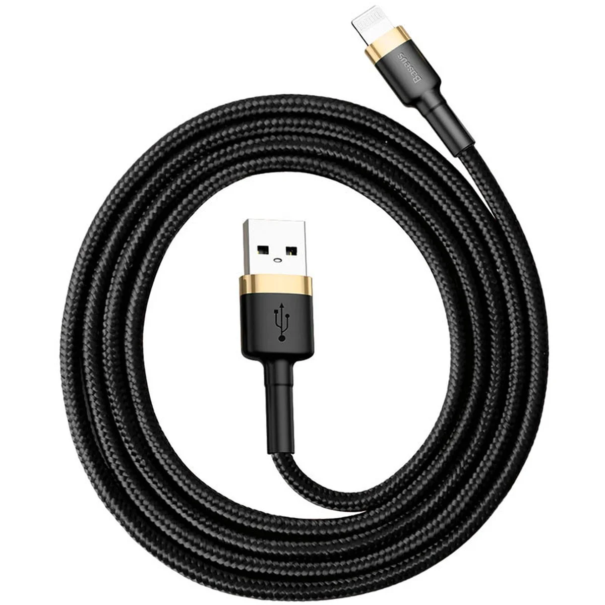 Дата кабель Baseus Cafule Lightning Cable 1.5A (2m) (CALKLF-C) Золотой / Черный