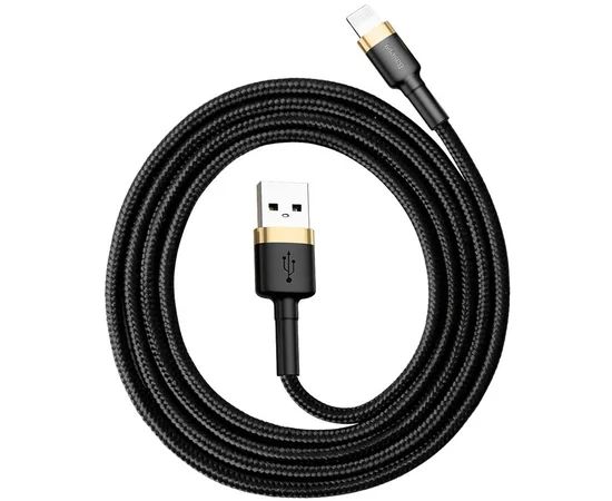 Дата кабель Baseus Cafule Lightning Cable 1.5A (2m) (CALKLF-C) Золотой / Черный