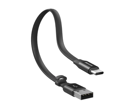 Дата кабель Baseus Nimble Portable USB to Type-C 3A (23см) (CATMBJ) Черный