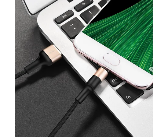 Дата кабель Hoco X26 Xpress Micro USB Cable (1m) Черный / Золотой