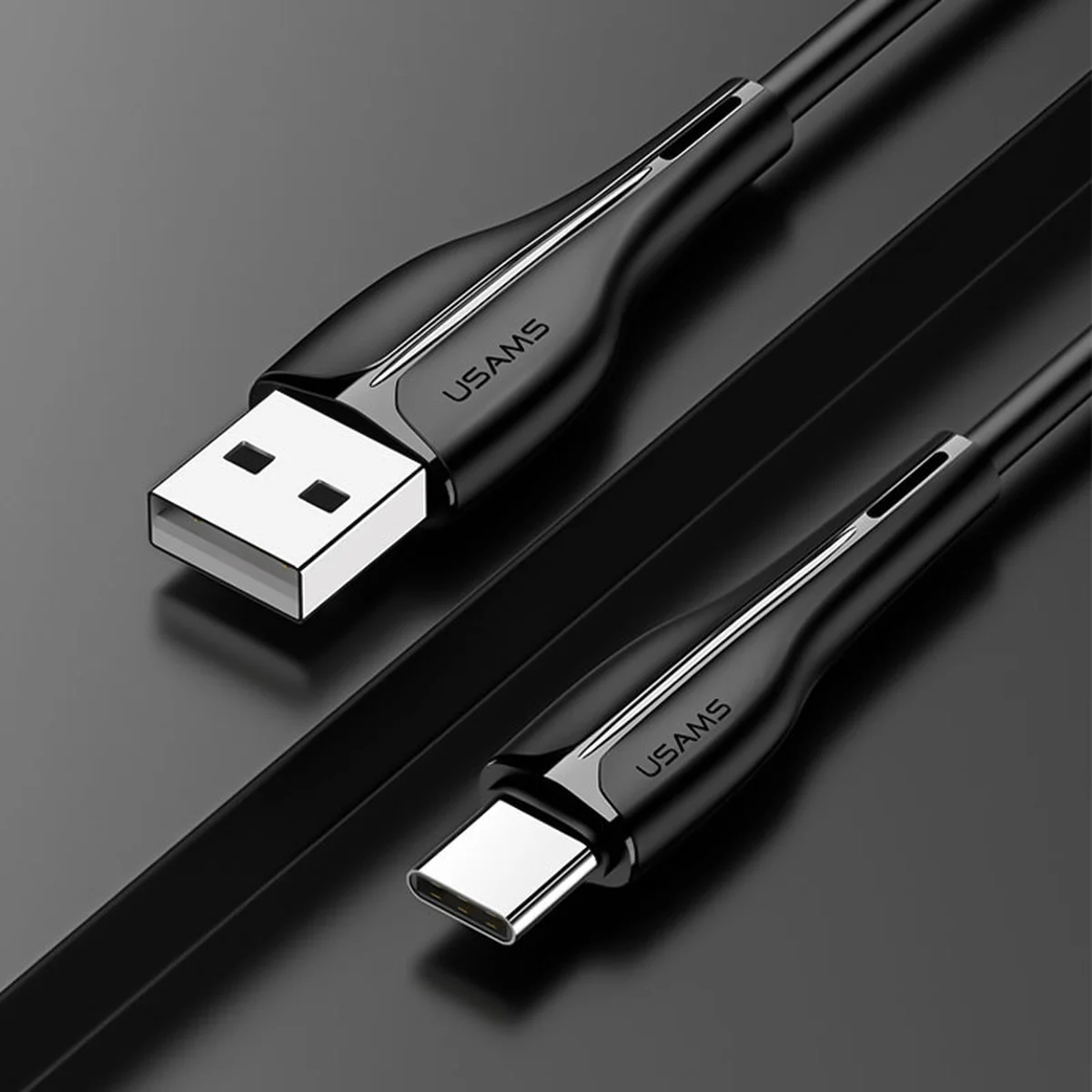 Дата кабель Usams US-SJ372 U-38 USB to Type-C 2A (1m) Чорний