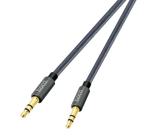 Аудио кабель Aux Hoco UPA03 (1m) Серый