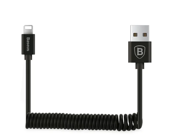 Дата кабель Baseus Elastic USB to Lightning 1.8A  (1.6m) Черный