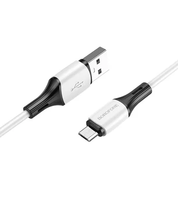 Дата кабель Borofone BX79 USB to MicroUSB (1m) Белый