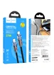 Дата кабель Hoco U122 Lantern Transparent Discovery Edition Type-C to Lightning Black