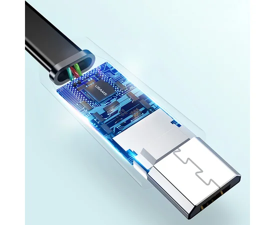 Дата кабель USAMS US-SJ201 USB to MicroUSB 2A (1.2m) Черный