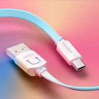 Дата кабель Usams US-SJ012 U-Trans USB to Micro USB (0.25m) Бірюзовий