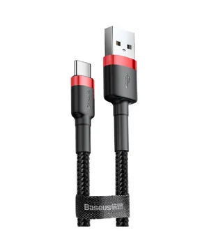 Дата кабель Baseus Cafule Type-C Cable 2A (2m) Black / Red