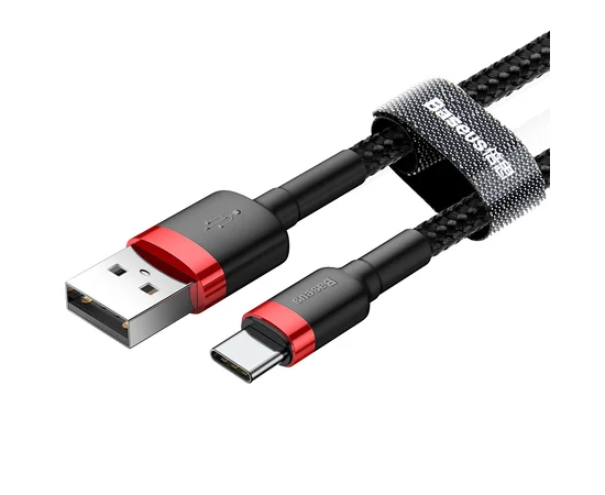 Дата кабель Baseus Cafule Type-C Cable 3A (0.5m) Красный / Черный
