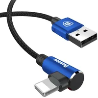 Дата кабель Baseus MVP Elbow Lightning Cable 2.4A (1m) (CALMVP) blue