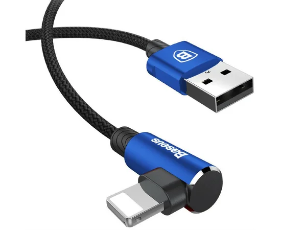 Дата кабель Baseus MVP Elbow Lightning Cable 2.4A (1m) (CALMVP) blue