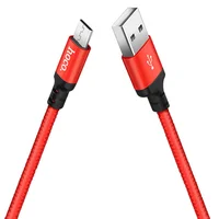 Дата кабель Hoco X14 Times Speed Micro USB Cable (1m) Красный
