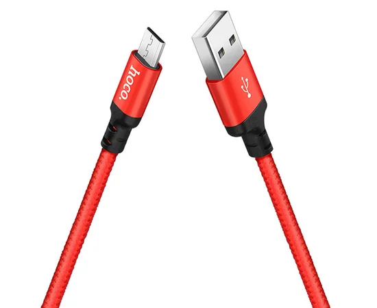 Дата кабель Hoco X14 Times Speed Micro USB Cable (1m) Красный