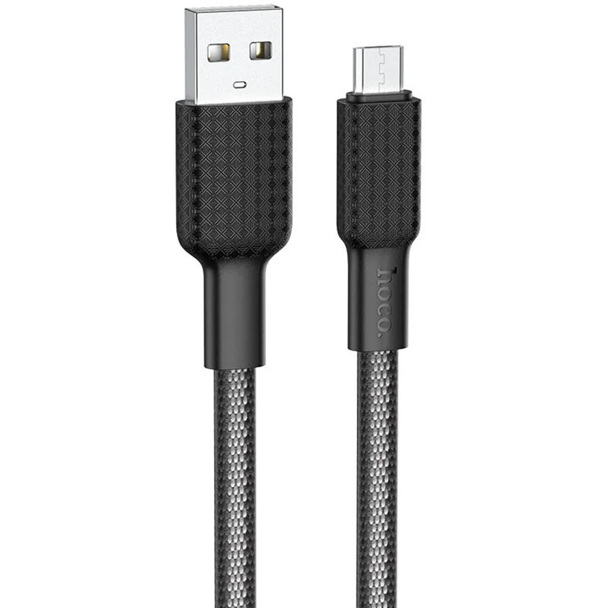 Дата кабель Hoco X69 Jaeger USB to MicroUSB (1m) Black / White