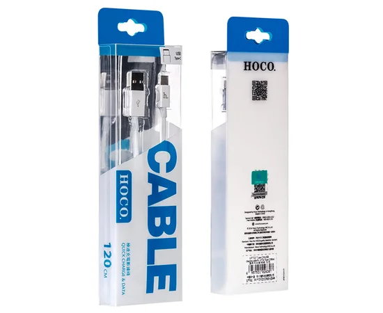 Дата кабель Hoco UPT02 Type-C (1.2m) Белый