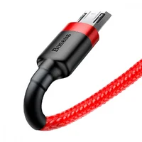 Дата кабель Baseus Cafule MicroUSB Cable 2.4A (1m) (CAMKLF-B) Красный