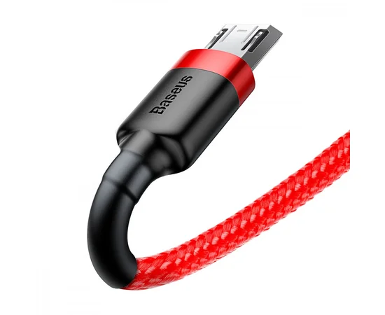 Дата кабель Baseus Cafule MicroUSB Cable 2.4A (1m) (CAMKLF-B) Красный