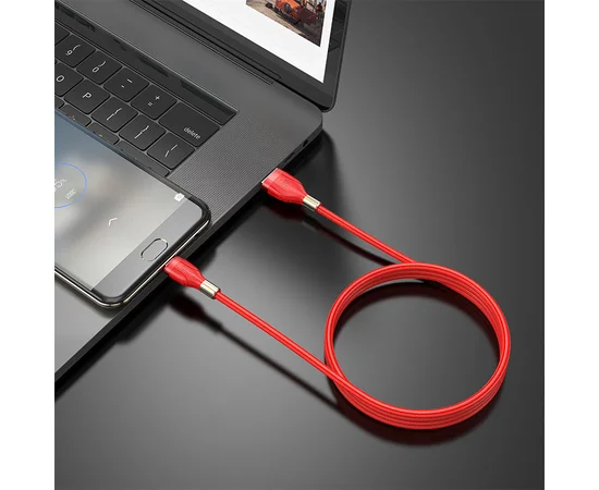 Дата кабель Hoco U92 "Gold collar" MicroUSB (1.2 m) Красный