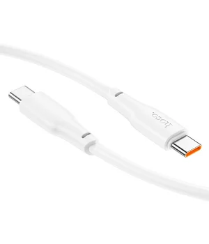 Дата кабель Hoco X93 Force Type-C to Type-C 100W (1m) White