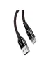 Дата кабель Baseus C-shaped (со световым индикатором) USB to Lightning 2.4A (1m) Черный
