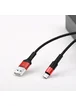 Дата кабель Hoco X26 Xpress Type-C Cable (1m) Черный / Красный