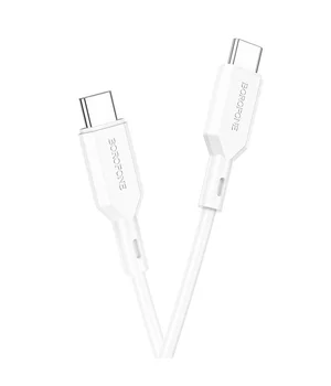 Дата кабель Borofone BX70 Type-C to Type-C 60W (1m) Белый Дата кабель Borofone BX70 Type-C to Type-C 60W (1m) Белый