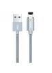 Дата кабель Hoco Magnetic U40А плетеный USB to Lightning (1m) Серый