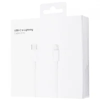 Дата кабель Foxconn для Apple iPhone Type-C to Lightning  (AAA grade) (2m) (box, no logo) Белый