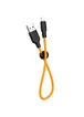 Дата кабель Hoco X21 Plus Silicone Lightning Cable (0.25m) Black / Orange