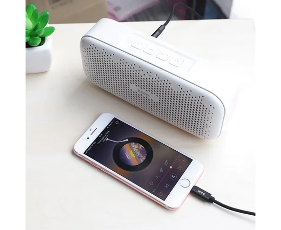 Аудио кабель Aux Hoco UPA13 (AUX 3.5 to Lightning) (1m) Черный