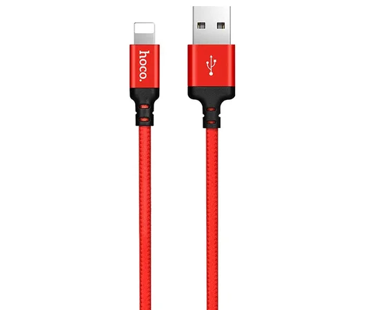 Дата кабель Hoco X14 Times Speed Lightning Cable (1m) Красный