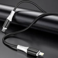 Дата кабель Borofone BX79 Type-C to Lightning (1m) Черный
