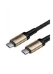 Дата кабель Baseus Cafule Type-C to Type-C Cable PD 2.0 60W (1m) Черный / Золотой