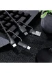 Дата кабель Borofone BU28 Multi-energy 4in1 Type-C/USB - Type-C/Lightning (1.2m) Черный