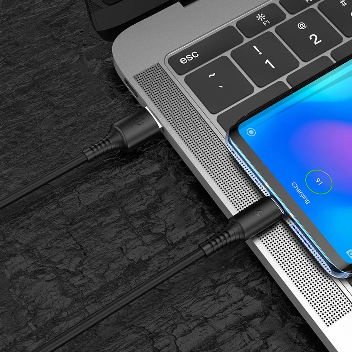 Дата кабель Borofone BX47 Coolway USB to Type-C (1m) Чорний