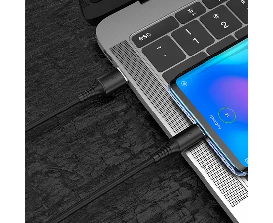 Дата кабель Borofone BX47 Coolway USB to Type-C (1m) Черный