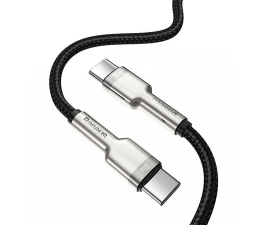 Дата кабель Baseus Cafule Series Metal Type-C to Type-C 100W (2m) Чорний