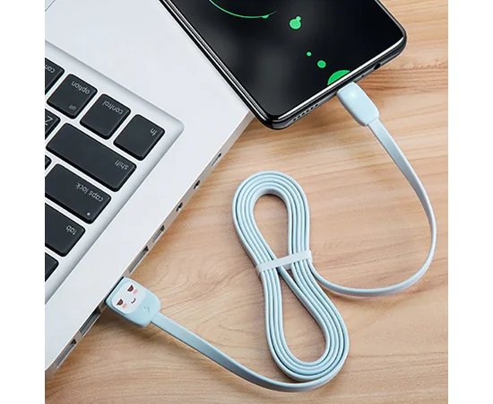 Дата кабель USAMS US-SJ233 U7 USB to MicroUSB (1.2m) Голубой