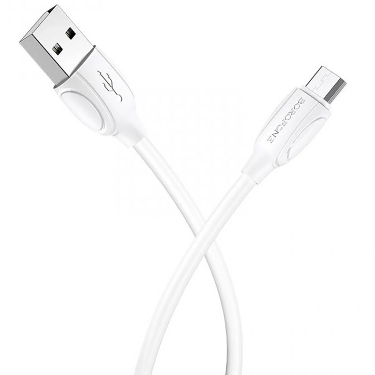 Дата кабель Borofone BX19 USB to MicroUSB (1m) Белый