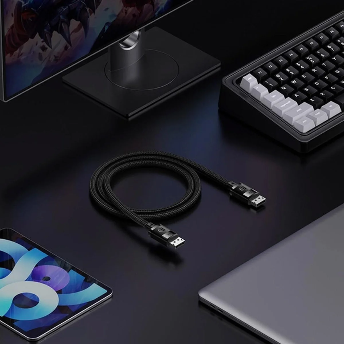 Дата кабель Baseus High Definition DP 8K to DP 8K (1m) (B00633706111-00) Cluster Black