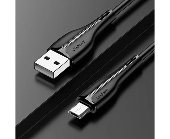 Дата кабель Usams US-SJ373 U-38 USB to MicroUSB 2A (1m) Черный
