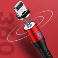 Дата кабель USAMS US-SJ333 U29 Magnetic USB to Lightning (1m) Красный
