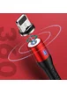 Дата кабель USAMS US-SJ333 U29 Magnetic USB to Lightning (1m) Красный